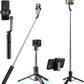 Raptas R1S 3-in-1 Tripod / Selfie Stick with LED Light & Bluetooth Remote