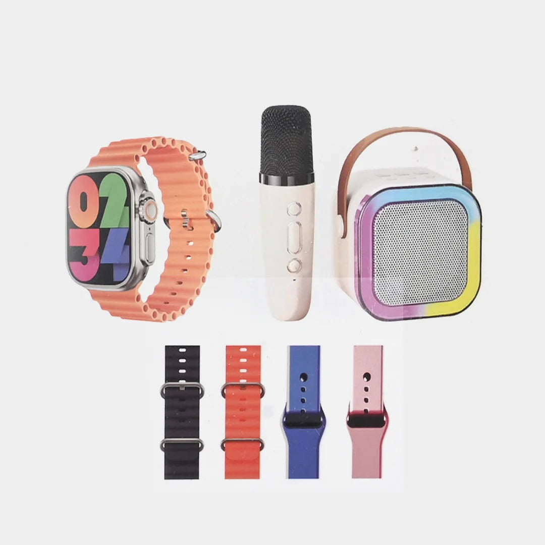 Crown K12 7 in 1 (Watch + Bluetooth Speaker & Mic )