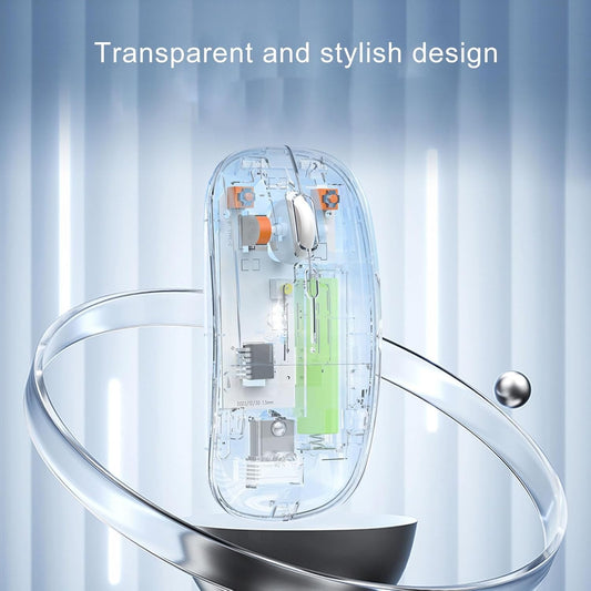 Transparent Dual-Mode Rechargeable Wireless Mouse