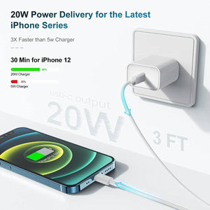 Original Apple 20W USB-C Power Adapter (2-Pin) | Type-C Wall Adapter UK Plug