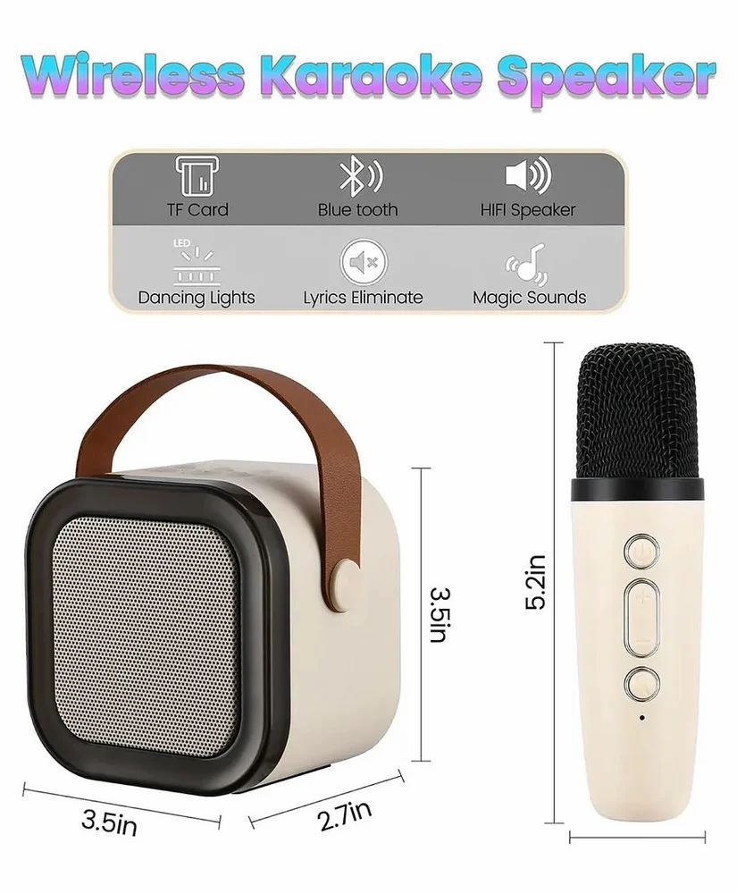 Colorful Karaoke Wireless Sound Speaker With Mic