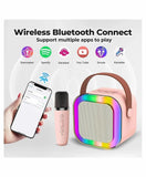 Colorful Karaoke Wireless Sound Speaker With Mic